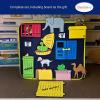 Qimihinoy Felt Story Board Set,Large Animals Felt Stroy Retelling Pieces for Toddlers,Preschool,Teachers, Speech, Therapy,Travel,Classroom (Dear Zoo (18pcs)) view 2