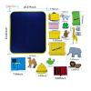 Qimihinoy Felt Story Board Set,Large Animals Felt Stroy Retelling Pieces for Toddlers,Preschool,Teachers, Speech, Therapy,Travel,Classroom (Dear Zoo (18pcs)) view 3
