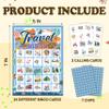 CTLHKY Travel Bingo Games Cards, Vacation Party Bingo Decor, Trip Games for Family Friends Large Group, Retirement Travel Party Activity Supplies -A15 view 2