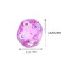 BESPORTBLE 3sets 24pcs Fancy Dice Set Sided Transparent Polyhedral Dice for Classroom Board Games Math Learning Includes 24pcs*3 view 4
