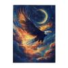 CDSASHCA 500 Pieces of Adult Wooden Puzzle - Falcon's Silhouette Against Harvest Moonan Ideal Choice for Exercising brainpowercan Improve Intelligence and ObservationGifts for Family view 1