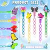 24 Packs Bulk Mini Butterfly Bubble Wands,School Student Summer Holiday Party Supply,Birthday Party Favors view 2