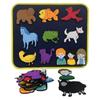 Qimihinoy Felt Story Board Set,Large Animals Felt Stroy Retelling Pieces for Toddlers,Preschool,Teachers, Speech, Therapy,Travel,Classroom (Brown Bear Brown Bear What can You See (11pcs)) view 1