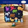 Qimihinoy Felt Story Board Set,Large Animals Felt Stroy Retelling Pieces for Toddlers,Preschool,Teachers, Speech, Therapy,Travel,Classroom (Brown Bear Brown Bear What can You See (11pcs)) view 3