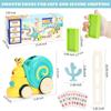 BananMelonBM 180pcs Montessori Learning Automatic Dominos Train Set Toys for Kids,Snail Domino Games Birthday Gift view 2