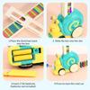 BananMelonBM 180pcs Montessori Learning Automatic Dominos Train Set Toys for Kids,Snail Domino Games Birthday Gift view 3