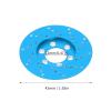 Ylwxzenith 4pcs Aluminum Alloy RC Brake Disc Caliper Set for 2.2 Inch Wheel 1/10 RC Crawler Car (Blue) view 2