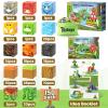 150PCS Dinosaur Toys Magnetic Blocks-Build Mine Magnet World Volcano Edition, Magnetic Kids Sensory Toys for 3+ Year Old Boys and Girls Building Blocks Toddler Games Through Jurassic Learning Gifts view 2