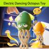 EZGHAR Electric Dancing Octopus Toy, Electric Automatic Obstacle Avoidance Octopus, Interactive Electronic Pet with LED Lights & Music, Avoidance Sensor | USB Rechargeable, with Fishing Rod (Green-1) view 4