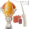 Electric Dancing Octopus Toy, Electric Automatic Obstacle Avoidance Octopus, Interactive Electronic Pet with LED Lights & Music, Avoidance Sensor | USB Rechargeable, with Fishing Rod (Yellow-1) view 1
