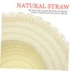 BESPORTBLE 8Pcs DIY Plain Straw Hats for Crafts Blank Painting Sun Hats for Boys for Arts Crafts Projects Parties Beach Activities and School Fun view 3