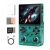 GiipGoop RG35XX Pro Handheld Game Consoles RG35XXPro Retro Gaming Console with 64GB Card 4353 Games Video Game Console Pocket Arcade Support 30+ Simulators WiFi Bluetooth HD Output Transparent Teal view 1