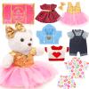 Bear Clothes Outfit with a Bear Doll, Fit Most 12-16 Inch Bears Stuffed Clothes Pajamas Plushy for Stuffed Bear view 1