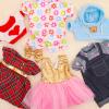 Bear Clothes Outfit with a Bear Doll, Fit Most 12-16 Inch Bears Stuffed Clothes Pajamas Plushy for Stuffed Bear view 2