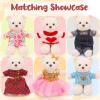 Bear Clothes Outfit with a Bear Doll, Fit Most 12-16 Inch Bears Stuffed Clothes Pajamas Plushy for Stuffed Bear view 3