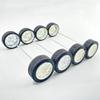 10PCS Toy Car Wheels 32mm Rubber Tire with 5PCS Shaft Round Axles for for DIY Model Toy RC Car Accessories Parts (2X32MM) view 2
