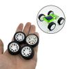 10PCS Toy Car Wheels 32mm Rubber Tire with 5PCS Shaft Round Axles for for DIY Model Toy RC Car Accessories Parts (2X32MM) view 3