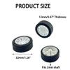 10PCS Toy Car Wheels 32mm Rubber Tire with 5PCS Shaft Round Axles for for DIY Model Toy RC Car Accessories Parts (2X32MM) view 4
