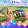 Handheld Game Console for Kids with 216 Classic Video Games, 3.2" Screen, Rechargeable, Plug and Play Retro Gaming System, Portable Arcade Handheld Games for Boys Girls Ages 4-12 view 2