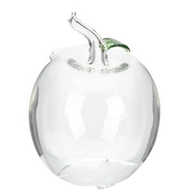 Abaodam Clear Glass Apple Piggy Bank Coin Box for Birthday Present Home Decor Encourages Savings Habit Financial Management Skills