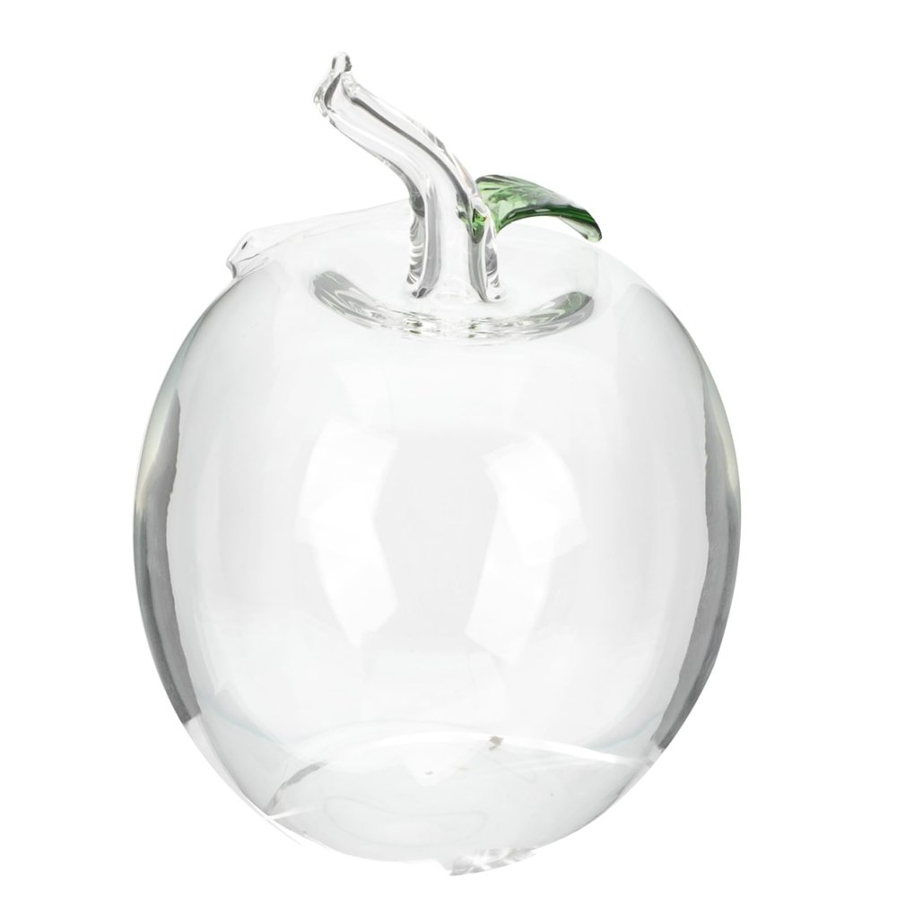 Abaodam Clear Glass Apple Piggy Bank Coin Box for Birthday Present Home Decor Encourages Savings Habit Financial Management Skills