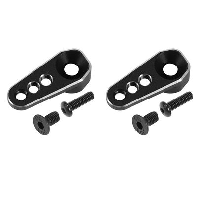 2pcs 25T Servo Arm- Servo Horn Upgrade Accessories for 1/18 TRX4M Stock Servo (2pcs Black)