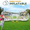 21FT *8.2FT*8.2FT Inflatable Bubble House, Clear PVC Inflatable Bubble House Tent with Double-Balls, Double 550W Blowers, Transparent Bubble Balloon House with 600W Inflatable Dome for Party view 3