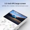 RG35XX Pro Handheld Game Consoles RG35XXPro Retro Gaming Console with 64GB Card 4353 Games Video Game Console Linux 64 Portable Pocket Arcade Support 30+ Simulators WiFi Bluetooth HD Output White view 3