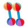 HANABASS 2pcs Grip Rattle Toys for Newborns Boy Girl Sensory Toys Years Soft Dumbbell Exercise Soothing view 1
