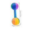HANABASS 2pcs Grip Rattle Toys for Newborns Boy Girl Sensory Toys Years Soft Dumbbell Exercise Soothing view 2