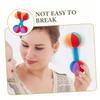 HANABASS 2pcs Grip Rattle Toys for Newborns Boy Girl Sensory Toys Years Soft Dumbbell Exercise Soothing view 3