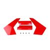 Compatible with 600 Size EC145 Fuselage Replacement RC Helicopter Spare Parts Nose Cover/Windows/Tail/Landing Gear/Belt Drive/Decals Universal(Seat Set) view 2