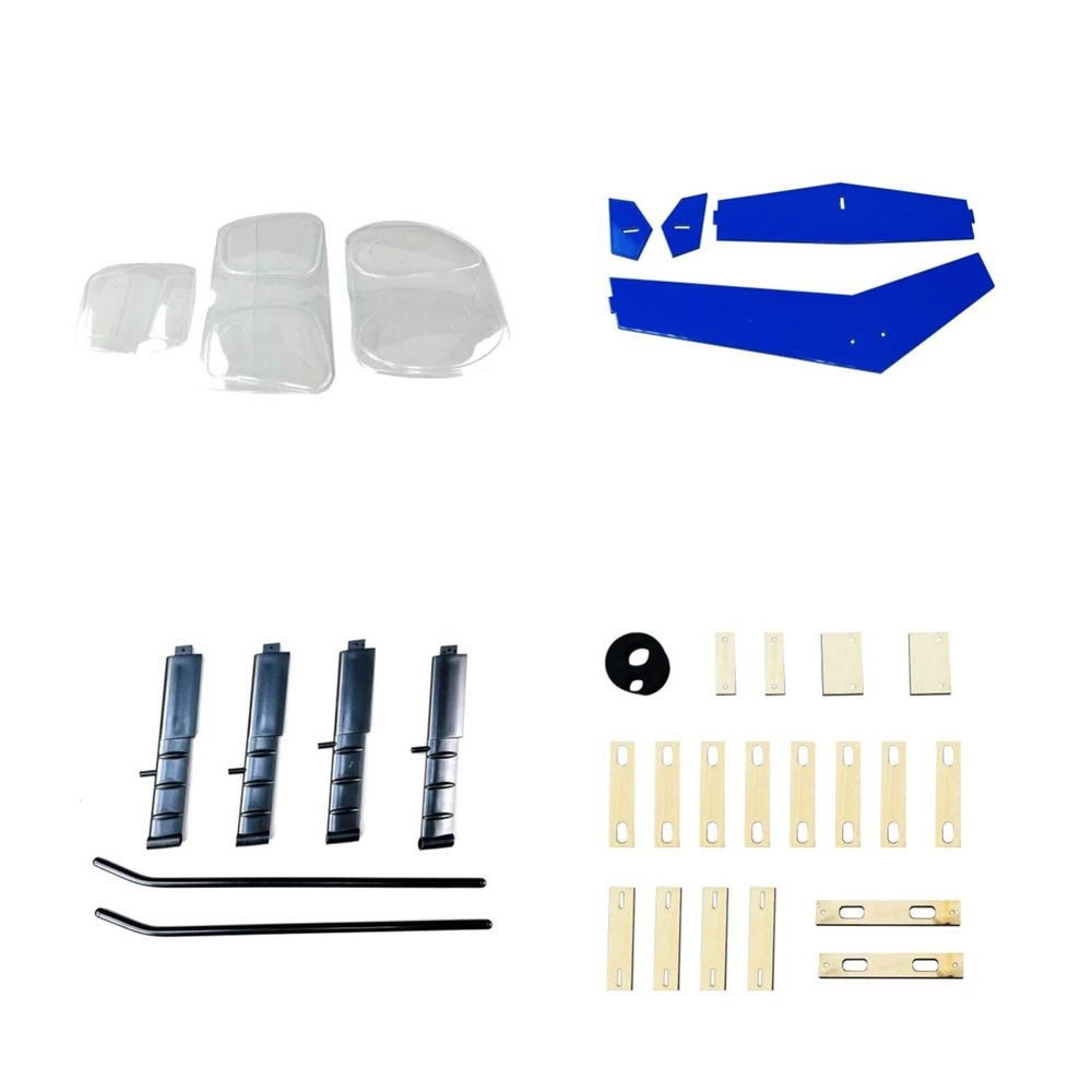 Control Helicopter Fuselage Spare Parts, Compatible with 450 Size MD500E Scale Fuselage Replacement Accessories Universal(Tail fins)