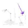 Hohopeti Display Stand Figures Anime Model Display Base with Eye-Catching Effects Suitable Figure Sizes and Designs for Collectors and view 2