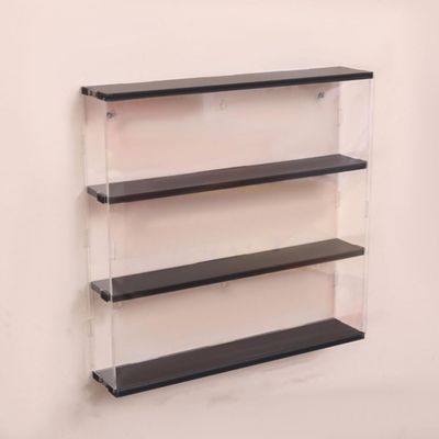 AKIQKPX Wall-mountable Figure Display Case, Display Cases for Collectibles, Multi-Layer Acrylic Display Case, Display Cabinet with Sliding Doors for Action Figure(3 Tier,55cm-21.7in)
