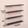 AKIQKPX Wall-mountable Figure Display Case, Display Cases for Collectibles, Multi-Layer Acrylic Display Case, Display Cabinet with Sliding Doors for Action Figure(3 Tier,55cm-21.7in) view 2