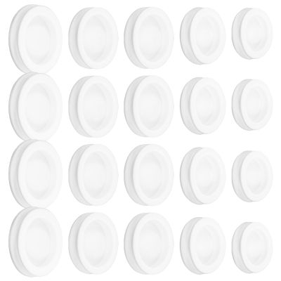 NUOBESTY Piggy Bank Stopper, 50pcs Piggy Bank Silicone Plugs Replacement Saving Box Plug Hole Cover Silicone Seal for Coin Jar Accessories 28mm, 30mm, 32mm, 34mm, 36mm