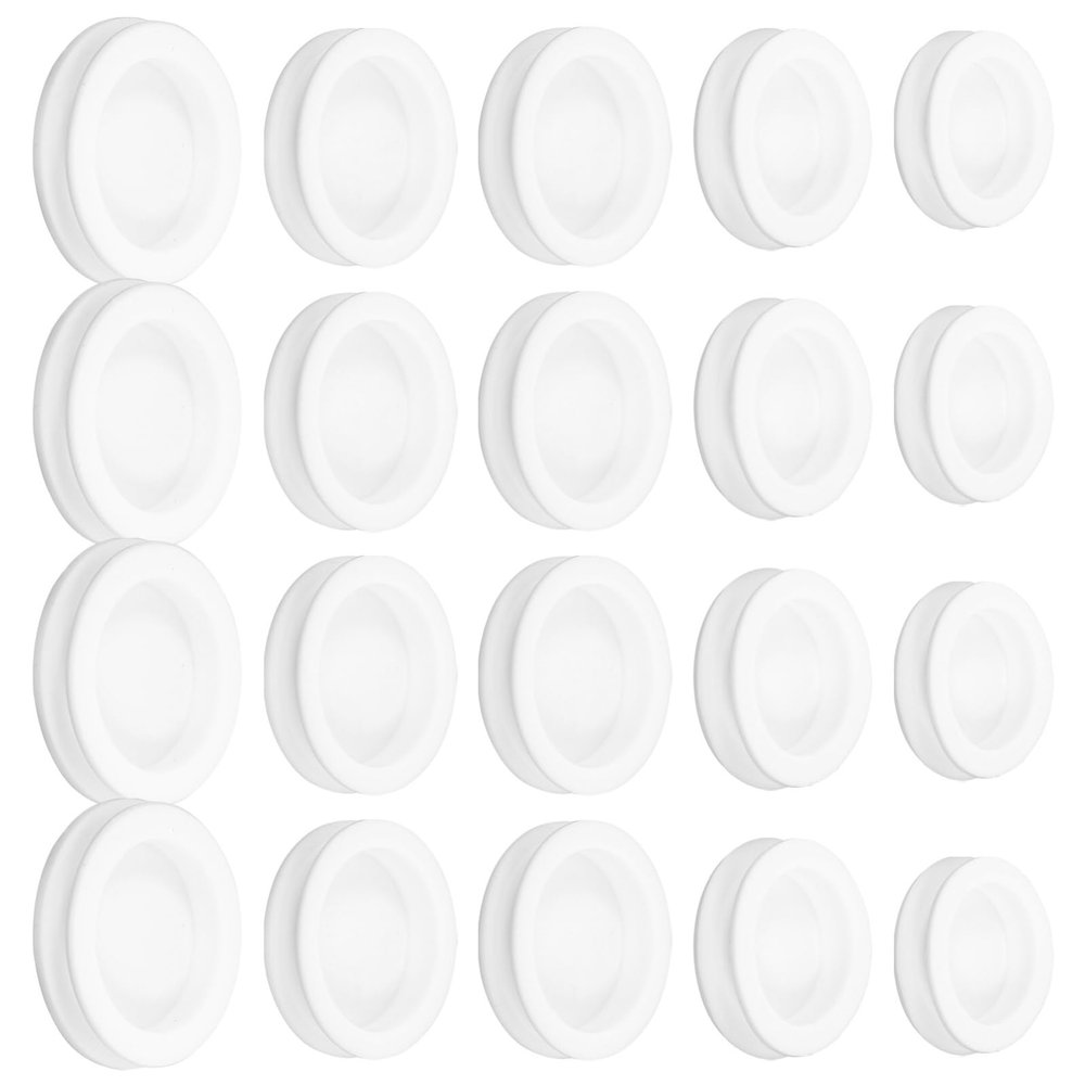 NUOBESTY Piggy Bank Stopper, 50pcs Piggy Bank Silicone Plugs Replacement Saving Box Plug Hole Cover Silicone Seal for Coin Jar Accessories 28mm, 30mm, 32mm, 34mm, 36mm