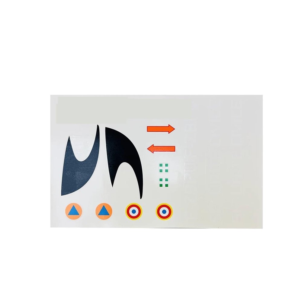 Compatible with 450 Size EC145 Helicopter fuselage Spare Parts RC Helicopter Replacement Nose Cowl/Tail Parts/Landing Gear/Belt Drive/Decals Universal(Decal Set)