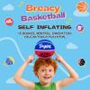 Tryeht Mini Self-Inflating Basketballs, 5, Hollow Rubber Balls with New Feel, High Bounce, No Pump Needed, Multi-Color, Perfect for Small Hoops, Outdoor Games, Picnic and School Play (6 Pack) view 2