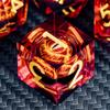 ARUOHHA DND Resin Dice Gazes Eye Dice Liquid Core Flaming RPG Sharp Edged Dice Set with Gift Box, Polyhedral D and D Dice Set Compatible with Dungeons Dragons Role Playing Game D20 D12 D10 D8 D6 view 3