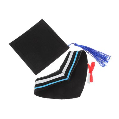 DIYEAH 1set Graduation Bear Doll Costume Set Cap Collar and Certificate Doll Graduation Attire for Keepsake Collectible and Memorable Presents