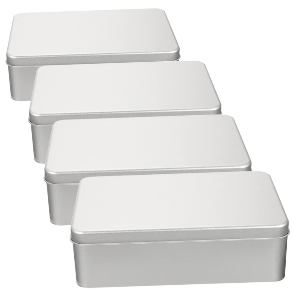 Alipis Square Iron Dice Storage Case with Foam Inserts Portable Tin Dice Organizer for Home Use for Board -Piece Set