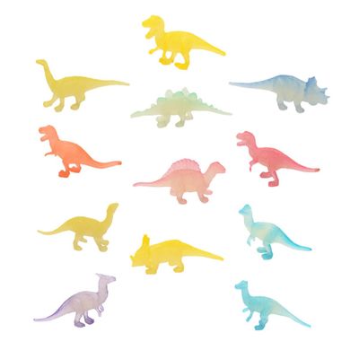 BESPORTBLE 12Pcs Compact Luminous Dinosaur Model Fun Dinosaur Playthings for Birthday Parties and Develops and Cognition and