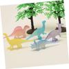 BESPORTBLE 12Pcs Compact Luminous Dinosaur Model Fun Dinosaur Playthings for Birthday Parties and Develops and Cognition and view 2