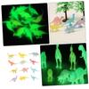 BESPORTBLE 12Pcs Compact Luminous Dinosaur Model Fun Dinosaur Playthings for Birthday Parties and Develops and Cognition and view 3