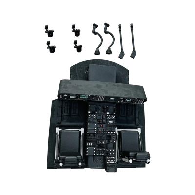 Universal Helicopter Fuselage Spare Parts Hatch/Landing Gear/Cockpit Kit/LED/Tail, Compatible with 500 Size UH60 RC Helicopter Model Universal(Cockpit Set)