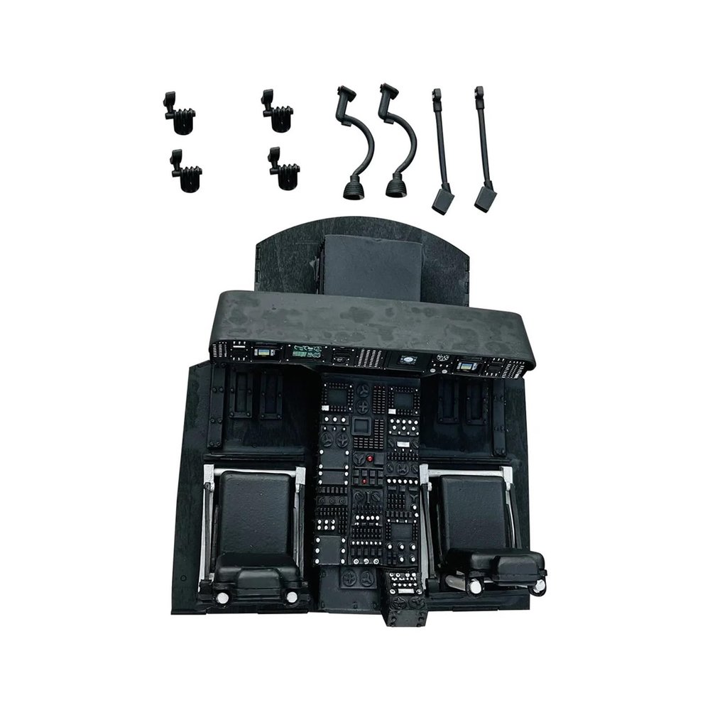 Universal Helicopter Fuselage Spare Parts Hatch/Landing Gear/Cockpit Kit/LED/Tail, Compatible with 500 Size UH60 RC Helicopter Model Universal(Cockpit Set)