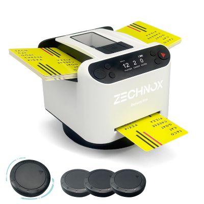 2025 New Smart 2-in-1 Automatic Card Shuffler and Dealer,Programmable Card Dealer,Card Shuffler 2 Deck,360 Rotation,Ultra Quiet,Rechargeable,Support 12 Players,with 4 Wireless Buttons (White&Black)