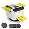2025 New Smart 2-in-1 Automatic Card Shuffler and Dealer,Programmable Card Dealer,Card Shuffler 2 Deck,360 Rotation,Ultra Quiet,Rechargeable,Support 12 Players,with 4 Wireless Buttons (White&Black) view 1